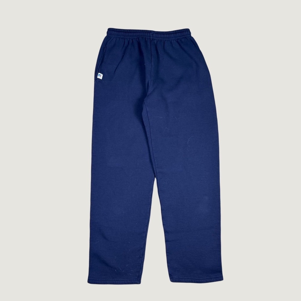 Vintage Russell Athletic Sweatpants Mens Medium Navy Blue Fleece Straight Leg